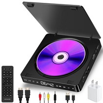 비디오플레이어 TV 휴대용 DVD 플레이어 컴팩트 1080P 풀 HD 지원 또는