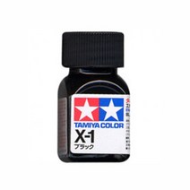 (80001) 타미야 에나멜 도료 X-1 블랙 유광 10ml