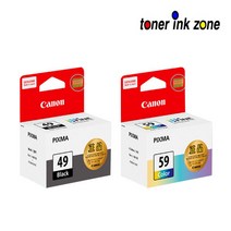 캐논 정품잉크 E409/E489 PG-49 검정 / CL-5 컬러, 2.CL-59