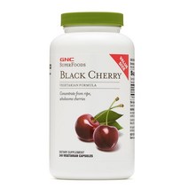 GNC 슈퍼푸드 블랙 체리 240정 (캡슐) SuperFoods Black Cherry 240Vcaps, 1개