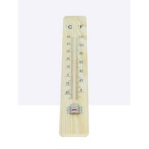 화씨 섭씨 원목 나무 벽걸이 온도계 과학수업 실내 온도습도계 실외 산업용