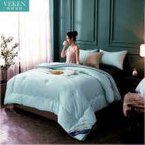 콩섬유 이불솜 비코 보온 두꺼운 겨울 이인용 기숙사 이부자리 사계절 입체 고급품 에어컨 2704724366, 입체콩피-라이트그린150x200cm8근겨울이불