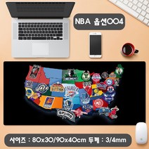 YN NBA 농구 선수 마우스패드 장패드 모음 게이밍 사무용 캐릭터 코비 르브론 커리 조던 레이커스 불스, 1개, 옵션04 마우스패드 900x400mm NBA 농구
