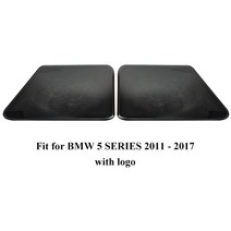 시트우퍼 자동차용자동차 좌석 아래 에어컨 콘센트 먼지 환기 스피커 커버 장식 BMW 5 시리즈 F10 G30 인, 04 black with logo