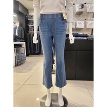 뱅뱅 여름 사방스판 여성 허리 밴드 날씬해 보이는 부츠컷 청바지