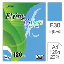삼원)플라잉칼라(E30.바다색 A4 120g 20매)
