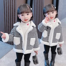 JS1763 여아 키즈 주니어 초등학생 겨울 고퀄 코튼 후리스 뽀글이 하프기장 털안감 코트 점퍼 잠바 재킷 보온 데일이 아동복