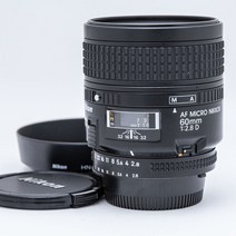 NEAR MINT 니콘 Nikon AF MICRO 60mm f/2.8D 프론트 캡 리어 캡 후드