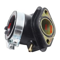 흡기 다기관 파이프 23mm GY6 125cc 150cc 오토바이 스쿠터용, 1개