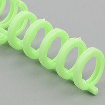 1+1 플라스틱 제본링 제본 와이어링 책스프링 제본스프링 / 색상선택, 녹색, 28.2cm