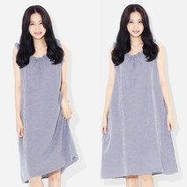 가벼운 체크 민소매 여름 원피스 우아한 여행원피스