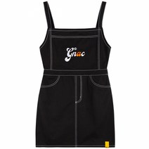 ROMANTIC CROWN GNAC OVERALL COTTON DRESS_BLACK