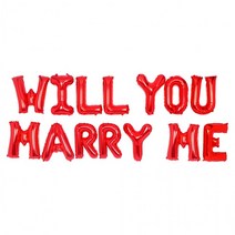 메세지은박풍선세트청혼WILLYOUMARRYME레드기념일, 상세페이지 참조, 상세페이지 참조