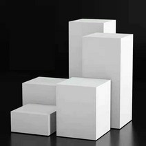 스툴 작품 받침대 사각 촬영 디피 다이 전시 박스, 30x30x60 화이트
