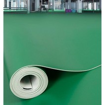 녹색PVC장판 공장 상업용 바닥 매트 방수 미끄럼 방지 작업장, 빨간색 1.2mm 두께