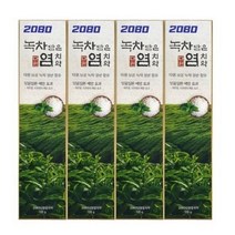 애경 2080 녹차 담은 염치약 잇몸 질환 120g x 4입, 1개