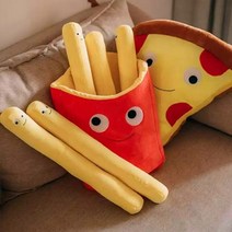 귀여운 봉제 감자튀김 인형 쿠션 [안고자는 쓸데없는 쓸모없는 웃긴 친구 선물 쿠션인형 음식 장식 소품], 단품