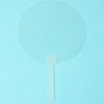 (R) 투명 원형부채 (10개입) 무지부채 그리기부채