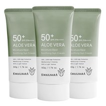 알로에 썬크림 3개 / SPF50+PA++++ 자외선차단+미백+주름개선, 단품
