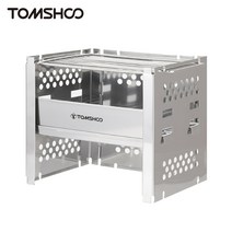 화목 난로 캠핑 농막 불멍화로대 미니화로 펠렛 펠릿난로 보일러 tomshoo 야외 캠핑 나무 스토브 w 바베큐 그릴 휴대용 나무 굽기 스토브 wood burner w bbq, 하얀