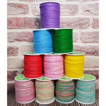 [라울몽실]0.8mm 200m 1합 대용량 황마끈 칼라마끈 컬러풀마끈 천연수세미실 (58color) 수세미뜨기, LIGHT PURPLE 24