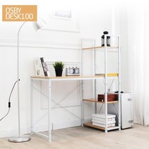 조립식 좁은 책상 1000, 블랙