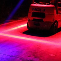 지게차 안전빔 LED 라인 램프 레이저빔 라인이 더욱 선명해진 후방 사이드등 150mm, 사고방지 150mm 레드라인 1개, 1개