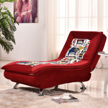 1인가구 쇼파 소파 다기능 발코니 긴 의자 라운지 게으른 싱글 침실 접는 점심 휴식 홈, 슈퍼 소프트 벨벳 레드 패턴 프리 베개