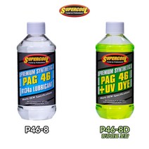 SUPERCOOL 수퍼쿨 PAG 46D PAG46 에어컨 냉매오일 8oz 237ml UV 형광염료 슈퍼쿨 냉매오일 R134A #P46-8D #P46-8, 형광염료 포함, 1개