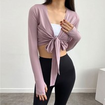 러블리감성 / 위드 요가복 크롭 숏 랩 가디건