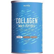 Nutribe 콜라겐 모양과 아름다움 해양 및 소 엘라스틴 + 히알루론산 - 유형 1 3 책임감 있는 낚시 HALAL COLLACTIVE® 포함, 4개