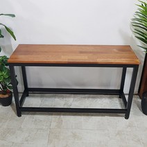 푸른숲가구 아일랜드 벤치 멀바우 원목 높은 식탁 의자 빠벤치의자 긴의자, 1600x350/아일랜드빠높이580mm