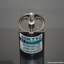 싱크로너스 모터 기어 모터 동기 재봉틀 60KTYZ 2-way CW 감소 서보 220V AC 2.5-110RPM, 06 30 분당회전수