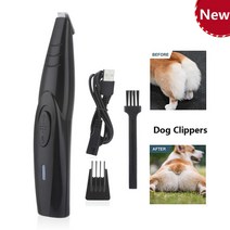 강아지클리퍼 고양이 애견 발바닥 이발기 바리깡 미용기 개 손질 클리퍼 무선 강아지 깎기 저잡음 전기 애완 동물 트리머 발 귀 주위의 머리카락을 트리밍, USB 충전식, 사진으로
