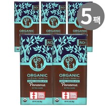 이퀄익스체인지 다크 초콜릿 파나마 엑스트라 다크 80% 79g, 5개