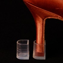 신발패드 구두굽 보조굽 굽보호캡 하이힐보조굽 힐굽 굽, L-라운드사각(투명), 1개