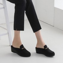 메르나뛰 국내제작 금장 장식 기모 발편한 사무실 슬리퍼 실내화 블로퍼 SW비엠
