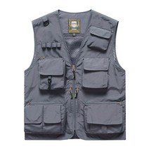 작업조끼 다용도 건설현장 쪼끼 정비복 용접작업복 근무복, 2XL, 6.차콜그레이