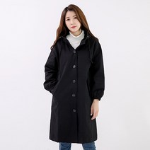[앙스블랑] 데일리 박시핏 후드 여성 야상 코트 사파리 점퍼 BBZTF