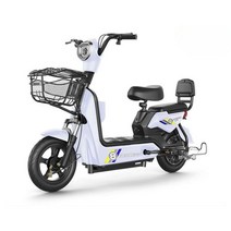 2인용 전기자전거 2023 스쿠터 전동 가성비 전기 자전거 소형 1000w 500w, 08. 펄 화이트 - 12A 천에너지 / 울트라위드 납, 01. 48V, 01. 12ah