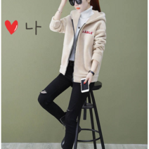 뽀글이 자켓 롱 집업 루즈핏 플리스 양털 후드 점퍼 여성 후리스