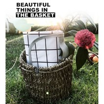 피크닉 PVC 양면방수 체크 감성 매트 야외 공원 돗자리, 화이트 체크