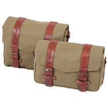 헵코버커 오토바이 사이드가방 사이드 새들백 레거시 C 보우 M / L 6451976 00 08 ML (368877), One Size Brown / Green