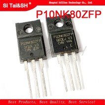 10개 10N80 P10NK80ZFP STP10NK80ZFP TO-220F 10A / 800V LCD MOS 전계 효과 트랜지스터