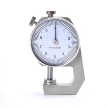 폭 측정기 0-10mm 0-20mm 다이얼 두께 게이지 가죽 종이 두께 가죽 필름 용지, a1-0-10mm