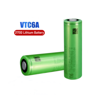 VTC6A 소니셀 21700 충전 배터리 4000mAh 30A, 4