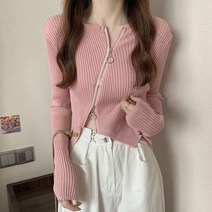 니트볼레로 여성니트 여자가디건브랜드 롱가디건 핑크 라운드 가디건 브이넥 핑크크롭 오픈 루즈핏크롭 핫핑크 여자