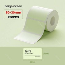 라벨 프린터 미니 라벨기 niimbot 공식 열 스티커 용지 색상 백서 롤 b1 b21 b3s 메이커 용 20-50mm 인쇄 폭, gr 50-30mm230pcs