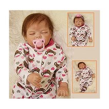 ZIYIUI 22 Inch 55 cm Reborn Baby Girl Lifelike Soft Vinyl Silicone Reborn Dolls Newborn Real Baby Do