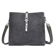 여사버킷 백털갈이소가죽숄더백크로스백